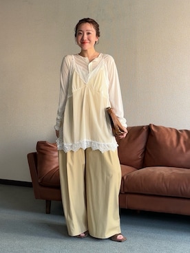 「アイテム（セットアップ）」を使った、MIKOさん（レディース・155cm）の夏コーディネート