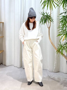 「アイテム（スウェット）」を使った、shimoさん（レディース・161cm・30代）の冬コーディネート