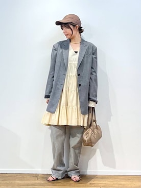 「アイテム（ワンピース/ドレス）」を使った、shimoさん（レディース・161cm・30代）の秋コーディネート