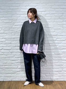 shimoさん（レディース・161cm）の冬コーディネート