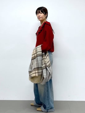 「HELEN MOORE（ヘレンムーア）のアイテム」を使った、shimoさん（レディース・161cm）の秋コーディネート