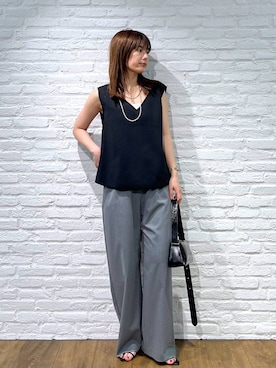 「リラックス」｜shimoさん（レディース・161cm）の夏コーディネート