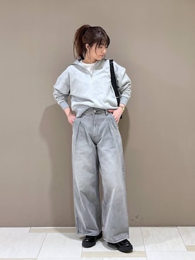 「アイテム（スウェット）」を使った、shimoさん（レディース・161cm・30代）の冬コーディネート