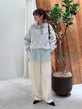 shimoさん（レディース・161cm）の冬コーディネート