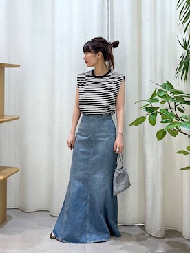 「NINA&JULES（ニナエジュール）のアイテム」を使った、shimoさん（レディース・161cm）の夏コーディネート