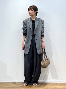 「アイテム（テーラードジャケット）」を使った、shimoさん（レディース・161cm・30代）の秋コーディネート