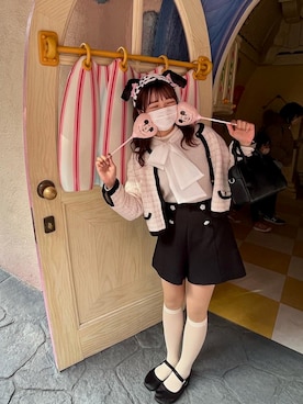 「キュロット」｜「アイテム（ハンドバッグ）」を使った、miyさん（レディース・157cm）の秋コーディネート