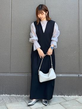 「LOWELL things（ロウェル　シングス）のアイテム」を使った、hazukiさん（レディース・154cm）の夏コーディネート