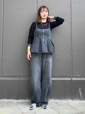 「NOMINE（ノミネ）のアイテム」を使った、hazukiさん（レディース・154cm）の夏コーディネート