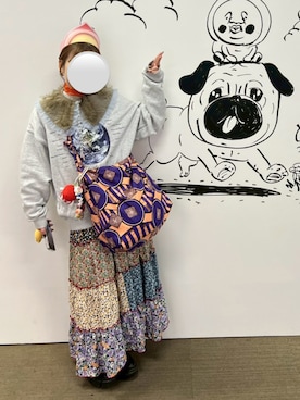 「アイテム（エコバッグ/サブバッグ）」を使った、hiさん（レディース・153cm）の秋コーディネート