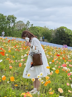 「Kastane（カスタネ）のアイテム（バッグ）」を使った、hiさん（レディース・153cm）の春コーディネート