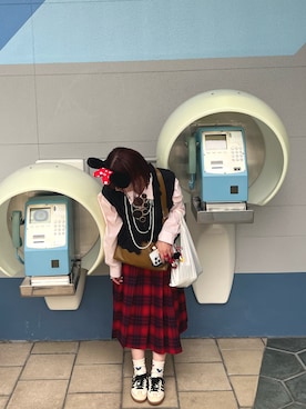 「アイテム（エコバッグ/サブバッグ）」を使った、hiさん（レディース・153cm）の秋コーディネート