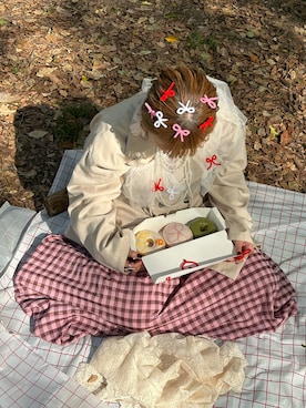 「w closet（ダブルクローゼット）のアイテム（ジャケット/アウター）」を使った、hiさん（レディース・153cm）の春コーディネート