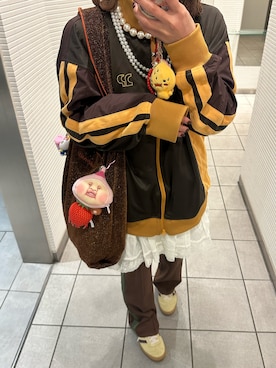 「アイテム（ナイロンジャケット）」を使った、hiさん（レディース・153cm）の秋コーディネート