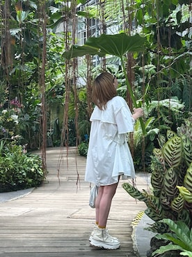 「アイテム（エコバッグ/サブバッグ）」を使った、hiさん（レディース・153cm）の春コーディネート