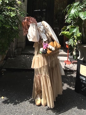 「LOWRYS FARM（ローリーズファーム）のアイテム（その他パンツ）」を使った、hiさん（レディース・153cm）の秋コーディネート
