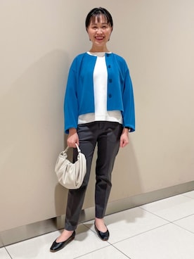 「qualite（カリテ）のアイテム（バッグ）」を使った、s.syoさん（レディース・158cm）の秋コーディネート