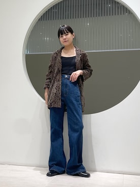 「アイテム（デニムパンツ）」を使った、きっしゃんさん（レディース・151cm）の秋コーディネート