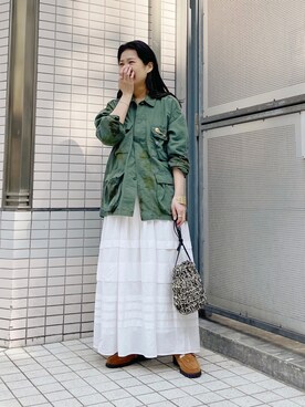 「ROTHCO（ロスコ）のアイテム（その他アウター）」を使った、きっしゃんさん（レディース・151cm）の冬コーディネート