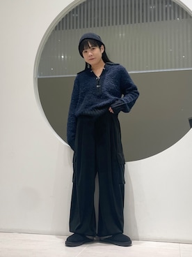 「アイテム（ニットキャップ/ビーニー）」を使った、きっしゃんさん（レディース・151cm）の秋コーディネート