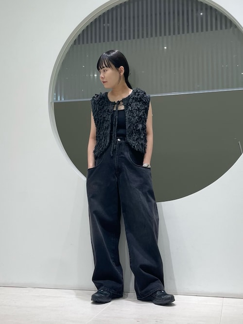 一部WEB限定カラー』ループニットベスト（ニット/セーター
