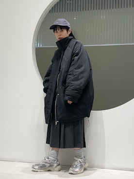 「アイテム（ダウンジャケット/コート）」を使った、きっしゃんさん（レディース・151cm）の秋コーディネート