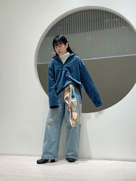 「冬の差し色コーデ」｜きっしゃんさん（レディース・151cm）の冬コーディネート