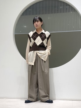 きっしゃんさん（骨格ナチュラル・レディース・151cm）の秋コーディネート