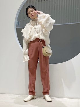 「KBF（ケイビーエフ）のアイテム（ブーツ）」を使った、きっしゃんさん（レディース・151cm）の冬コーディネート