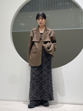 「イチ推しジャケットスタイル」｜「アイテム（その他アウター）」を使った、きっしゃんさん（レディース・151cm）の秋コーディネート