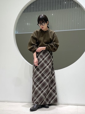 「アイテム（ネックレス）」を使った、きっしゃんさん（レディース・151cm）の秋コーディネート