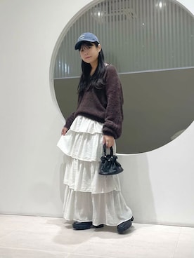 「スカートコーデ」｜きっしゃんさん（レディース・151cm）の冬コーディネート