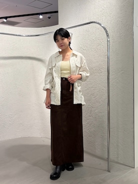「KBF（ケイビーエフ）のアイテム（スカート）」を使った、きっしゃんさん（レディース・151cm）の秋コーディネート