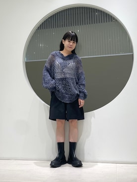 「KBF（ケイビーエフ）のシンプルショートパンツ（その他パンツ）」を使った、きっしゃんさん（レディース・151cm）の秋コーディネート