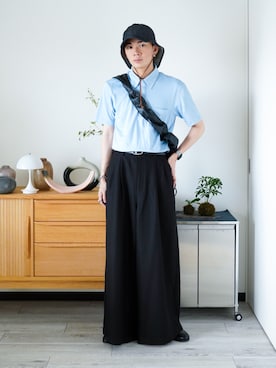 「アイテム（ピアス（片耳用））」を使った、idakaさん（メンズ・172cm）の夏コーディネート
