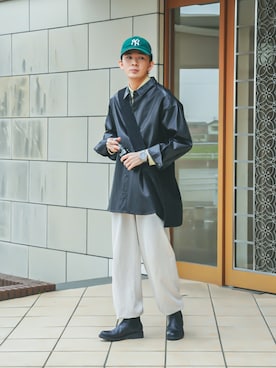 「FOSSIL（フォッシル）のアイテム（アナログ腕時計）」を使った、idakaさん（メンズ・171cm）の春コーディネート