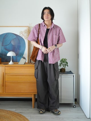 「LUENNA(ルエナ)の【LUENNA】Slim Fit Rib Tank Top / スリムフィットリブタンクトップ(タンクトップ)」を使った、idakaさん(メンズ・172cm)の夏コーディネート