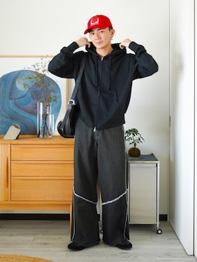 「アイテム（アクセサリー）」を使った、idakaさん（メンズ・172cm）の秋コーディネート