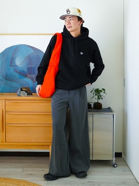 「アイテム（ピアス（片耳用））」を使った、idakaさん（メンズ・172cm）の秋コーディネート