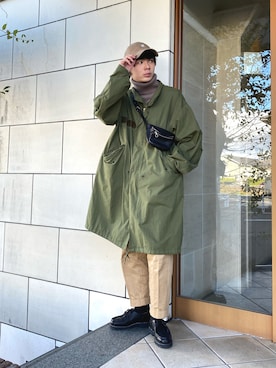 「Scye（サイ）のアイテム（パンツ）」を使った、idakaさん（メンズ・171cm）の冬コーディネート