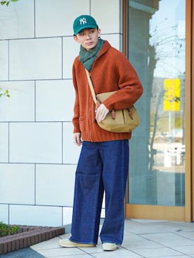 「LENO（リノ）のアイテム」を使った、idakaさん（メンズ・171cm）の冬コーディネート