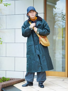 「WEARyouthコーデ」｜「アイテム（ステンカラーコート）」を使った、idakaさん（メンズ・171cm）の冬コーディネート