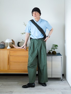 「アイテム（ピアス（片耳用））」を使った、idakaさん（メンズ・172cm）の夏コーディネート