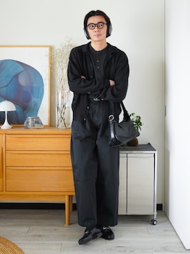 「レザー」｜idakaさん（メンズ・172cm）の春コーディネート