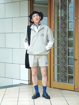「Paraboot（パラブーツ）のアイテム（サンダル）」を使った、idakaさん（メンズ・171cm）の春コーディネート