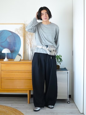 「ウエストポーチ」｜idakaさん（メンズ・172cm）の秋コーディネート