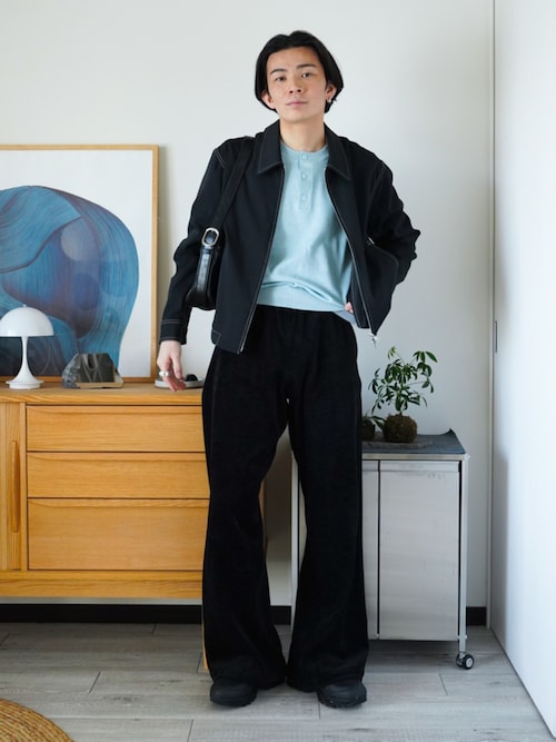 Lame Blend Henley Neck Knit / ラメブレンドヘンリーネックニット