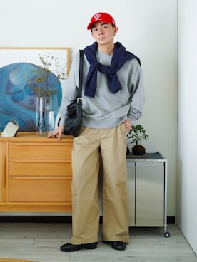 「アイテム（ピアス（片耳用））」を使った、idakaさん（メンズ・172cm）の秋コーディネート