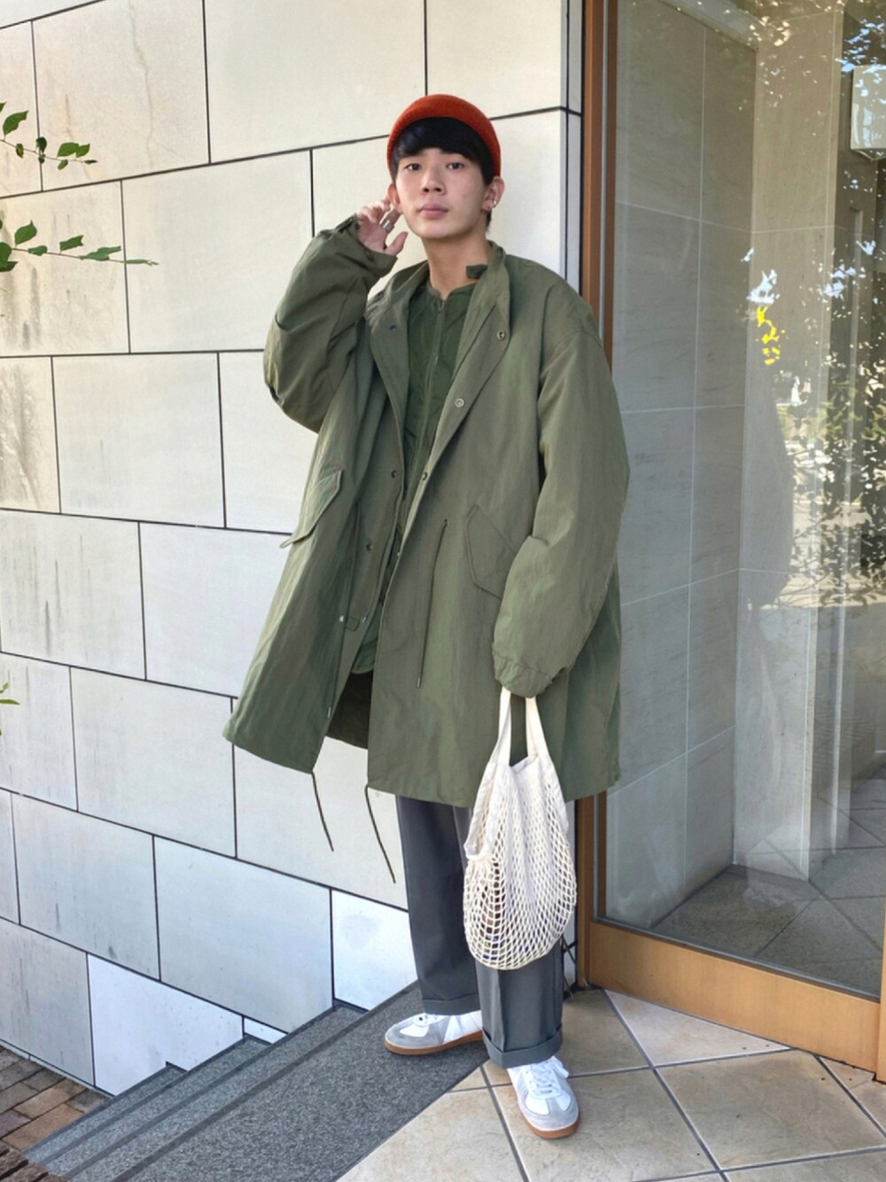 Influence キルティングジャケット Mサイズ オリーブグリーン