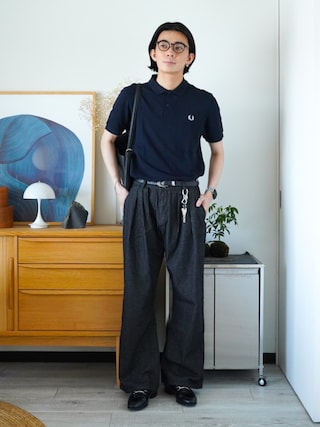 「FRED PERRY(フレッドペリー)のThe Fred Perry Shirt - M6000(ポロシャツ)」を使った、idakaさん(メンズ・172cm)の夏コーディネート